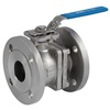 Ball valve Type: 7289 Stainless steel/TFM 1600/FPM (FKM) Full bore Fire safe Handle PN40 Flange DN15